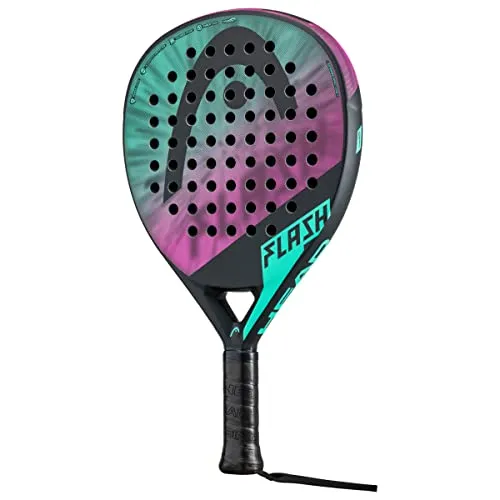 HEAD Flash 2023 Padelschläger, Mint/Rosa - Tennisschläger mit übergroßem Kopf für einen größeren Sweetspot, bietet optimale Leistung und Kontrolle. Innegra-Technologie sorgt für Stoßdämpfung und Stabilität, Power-Foam für mehr Schlagkraft.