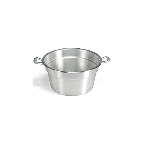 Home 3057438 Schwerer Kessel aus gebürstetem Aluminium, 38 cm