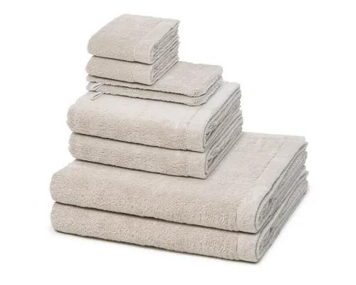 Cawö Handtuch Set Lifestyle – 8-teiliges Walkfrottee Set in braun von Cawö