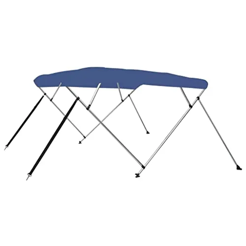 vidaXL 4-Bow Bimini Top Blau 243x180x137 cm von vidaXL