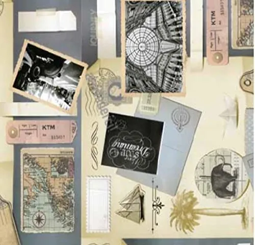 Klebefolie - Möbelfolie Scrapbook Fotocollage - 45 cm x 200 cm Dekorfolie Selbstklebefolie