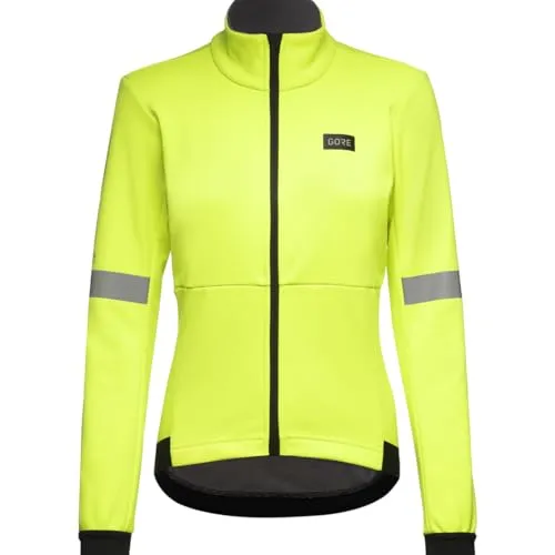GOREWEAR Tempest Jacke Damen, Neon Yellow, XS - Damen Fahrradjacke für kalte Wetterbedingungen, winddicht und extrem atmungsaktiv dank GORE-TEX INFINIUM, sportliche Passform mit reflektierenden Details für Sicherheit.