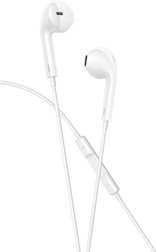 XO Kabelgebundene In-Ear-Kopfhörer mit USB-C Anschluss 1,2m aus flexiblem Silikon Weiß