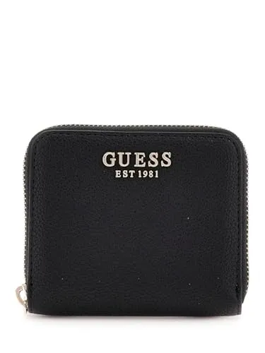 Guess Laurel II SLG Small Zip Around Geldbörse in schwarz von GUESS