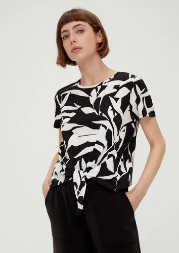 s.Oliver Kurzarmshirt T-Shirt T-Shirt aus Baumwollstretch