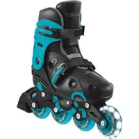 Globber Go Skates Inlineskates Kinder Verstellbar Gr. 34-37 ABEC 9 Leuchtrolle Geschwindigkeitsanpassung Blau