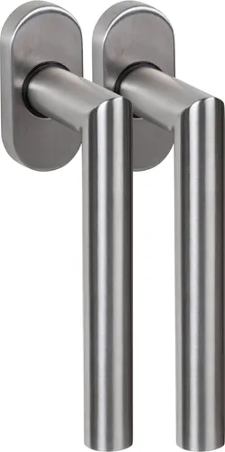 Edelstahl Fenstergriff Set FG 4 L-Form 2 Stück Fensterbeschlag V2A Griff Drücker