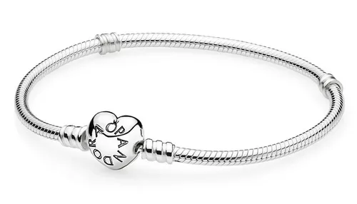 Produktbild Pandora Wickelarmband Set mit Herzverschluss 590719-21 Silber