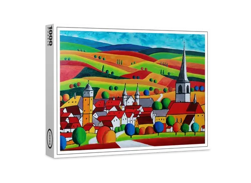 raxxa Premium-Puzzle 1000 Teile: Lohr am Main mit Schneewittchenschloss