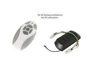 FB-FNK-D Multicode-Fernbedienung mit Dämpfung - Deckenventilatoren Fernbedienung, codierbar bis 65000 Mal, ermöglicht individuelles Dimmen und Geschwindigkeitsanpassung für optimalen Komfort.