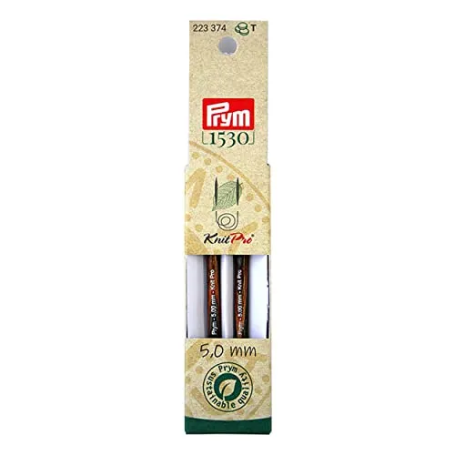 Prym 223374 Rundstricknadelspitzen Natural kurz 8,7 cm 5,00 mm