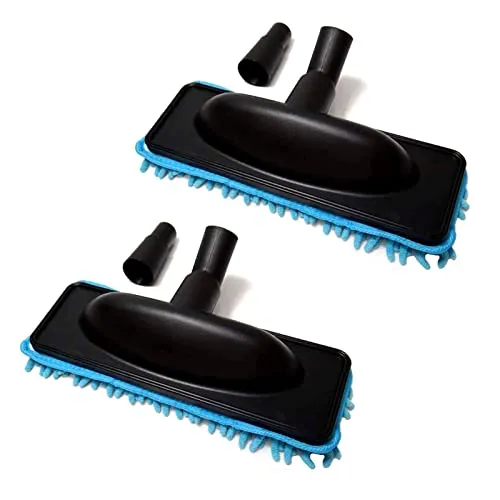 2er Set Staubsauger Universal Bodendüse mit Mikrofaser Wischmop Wasserstaubsauger Wischdüse Hartbodendüse Universell Bodenwischer Düse