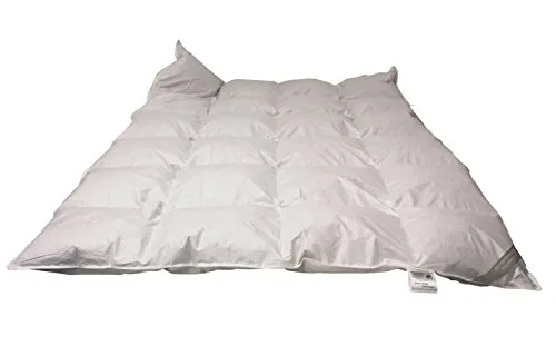 Betten Hofmann Daunen Kassetten Bett Daunendecke 135x200 cm - Bettdecken für ganzjährigen Komfort: Daunendecke 135x200 cm mit 1000 g hochwertigen canadischen Landdaunen, waschbar bis 60° und trocknergeeignet.