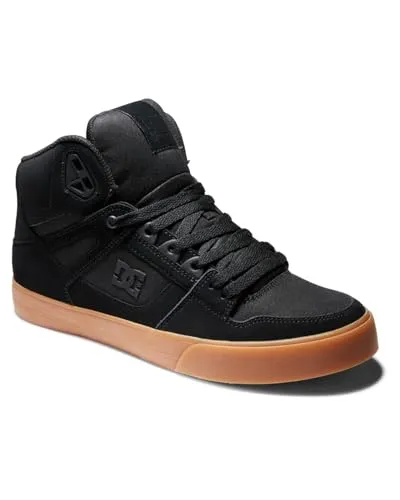 DC Shoes Herren Pure Sneaker - Black Gum, 41 EU - Herren-Skateboardschuhe mit komfortabler Schaumstoffpolsterung und abriebfester Gummisohle für optimale Performance beim Skaten.