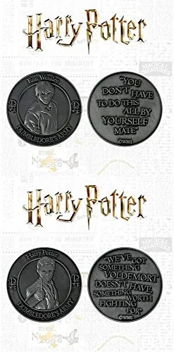 FaNaTtik Harry Potter Münzpaket: Harry und Ron, Mehrfarbig, Ungraded, Metall, 38 mm, 2er Set
