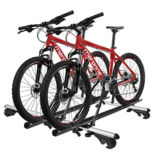 Pat Fahrradträger Dachträger mit Rahmenbefestigung abschließbar - Fahrradträger für Dachmontage, sicher abschließbar und für 2 Fahrräder bis 25 kg belastbar, ideal für Reisen und Outdoor-Abenteuer.
