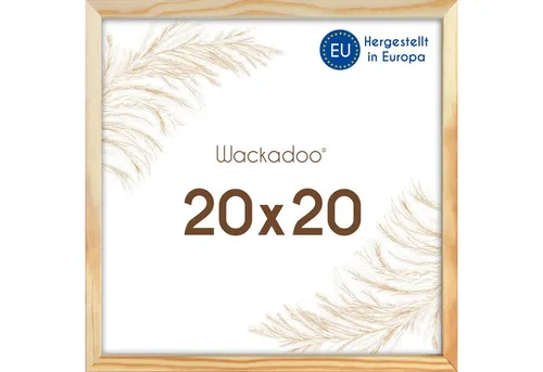 Wackadoo Living Bilderrahmen Holzbilderrahmen mit Glas für Einzelbilder diverse Formate & Farben, für 1 Bilder (AMALFI, in Natur, Weiß oder Schwarz, aus italienischem Holz, FSC), Fotowand, Puzzlerahmen, Dekoration, Poster, Collage für Fotos & Bilder