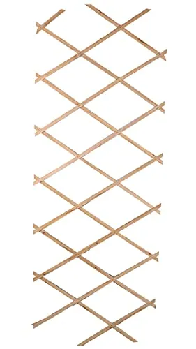 Holz Rankgitter ausziehbar - 180 x 90 cm - Scherenspalier für Kletterpflanzen - Garten Blumen Spalier Pflanzen Rankhilfe Scherengitter Holzgitter