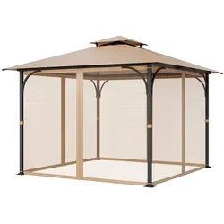 VEVOR Moskitonetz für Pavillon 275x275x211cm - Fliegengitter für effektiven Insektenschutz, robust und langlebig, ideal für verschiedene Pavillonformen. Genießen Sie Ihre Zeit im Freien ohne störende Mücken.