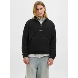 JACK & JONES JJSOHO HALFZIP FLEECE Herren Sweatshirt - Modisches Herren-Sweatshirt mit hoch geschlossenem Ausschnitt und Reißverschluss. Aus angerauter Sweatware für ein kuschelig-weiches Tragegefühl. Ideal für entspannte Freizeitlooks.