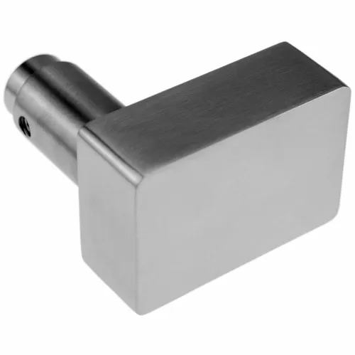 Edelstahl Knauf eckig 40x60 8mm Vierkant