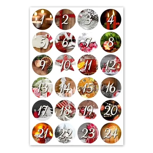Adventskalender-Zahlen-Aufkleber I dv_053 24