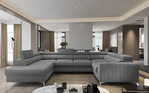 yourhouse24 Wohnlandschaft Louis mit Bettkasten und Schlaffunktion
