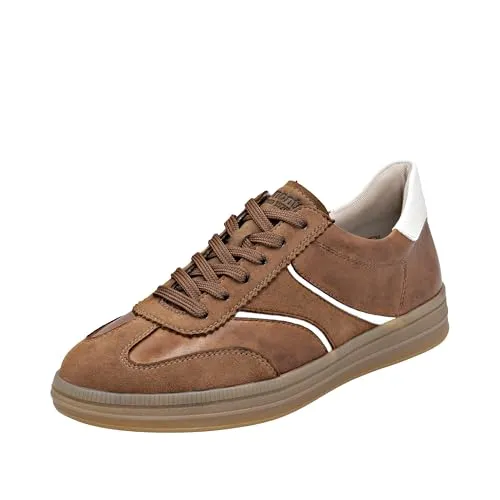 Remonte Schnürschuh Braun 38 – Komfortabel und Stilvoll - Schnürschuh in Größe 38 aus hochwertigem Leder mit rundem Schnitt und 2,5 cm Absatzhöhe. Ideal für den Alltag, vereint er modisches Design mit angenehmem Tragekomfort.