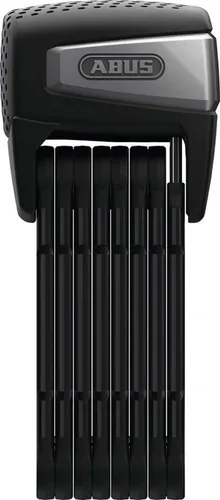 ABUS Faltschloss BORDO One 6500A - Smartes Fahrradschloss mit Alarm, schlüsselloses Öffnen per Smartphone und Smartwatch, ABUS-Sicherheitslevel 15 und Fernbedienung inklusive