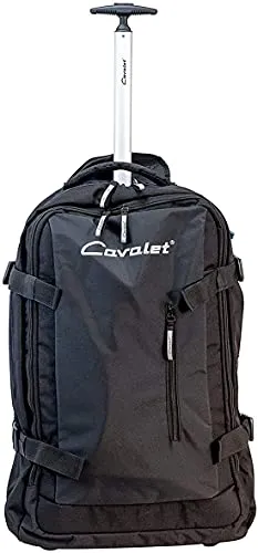 Bowatex Rucksack Reisetasche Trolley Rollentasche 65 cm Groß 70L Schwarz Cavalet