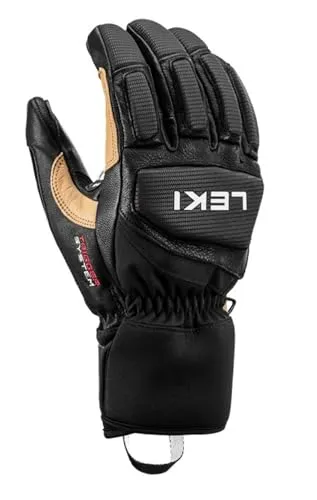 Leki Herren Handschuh GRIFFIN PRO 3D black/tan in rot von LEKI