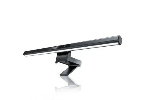 CSL Schreibtischlampe LED Monitor Lampe - Schreibtischlampe mit dimmbarer LED, schwenkbar und einstellbarer Farbtemperatur für optimales Licht beim Arbeiten am Monitor.