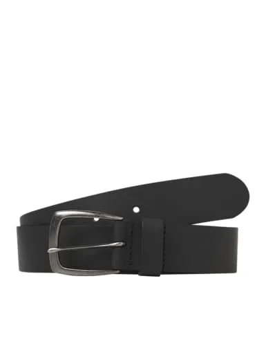 JACK & JONES Herren Jacmichael Leather Belt Noos, Black, Numeric_80