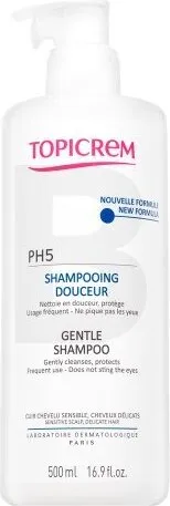 Topicrem PH5 Gentle Shampoo sanftes Shampoo für jeden Tag für empfindliche Kopfhaut 500 ml
