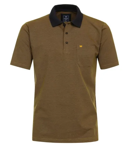 Redmond Polo-Shirt Uni nah 40 gelb L - Poloshirt für Herren mit hohem Baumwollanteil, sportlichem Design und farblich abgesetzten Akzenten – ideal für vielseitige Kombinationen.