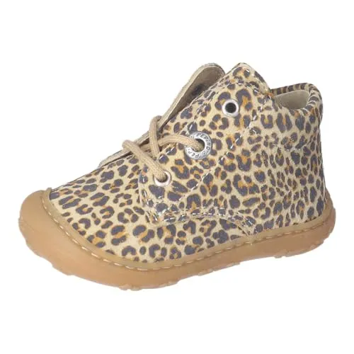 RICOSTA Mädchen Stiefel DOTS - Bequeme Schnürstiefel aus Leder - Stiefel für Mädchen, aus hochwertigem Leder, mit mittlerer Weite und lose Einlage für optimalen Komfort beim Laufen lernen.