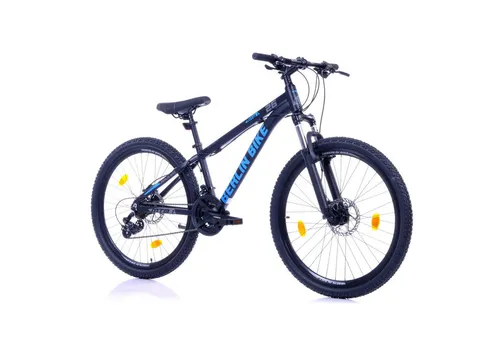 BERLIN BIKE Mountainbike 26, 27.5, 29 Zoll - Alu MTB mit hydraulischen Scheibenbremsen - Kinderfahrräder mit 21 Gang Shimano Schaltwerk und Aluminiumrahmen, ideal für jede Körpergröße dank variabler Rahmenhöhe von 33–51 cm.