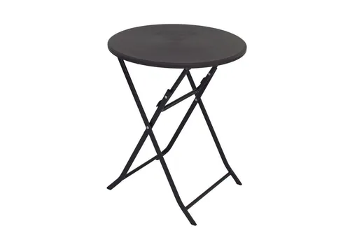 TRUTZHOLM Bistrotisch klappbar grau Holzoptik - Bistrotisch für Garten & Events, klappbar und pflegeleicht mit wetterfester Kunststoffplatte und robustem Metallgestell.