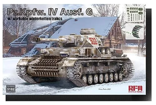 Rye Field Model RM5102 Pz.Kpfw. IV Ausf. G with workable Winterketten tracks Maßstab 1:35 Modellbau Plastikbausatz