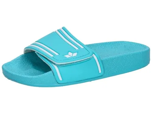 Lico Jungen Unisex Kinder Coast V Badesandalen, Türkis/Weiss, 28 EU