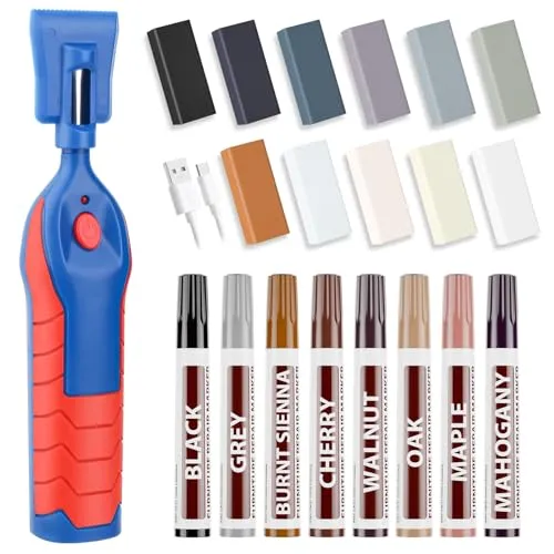 Laminat Reparaturset mit 11 Farben und Wärmestift