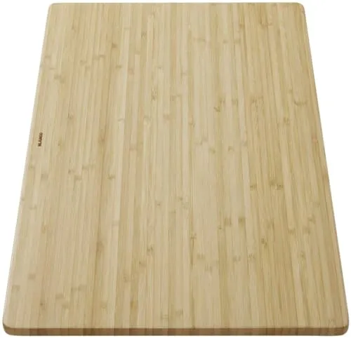 Blanco 239 449 Holzschneidbrett - Zubehör - Küchenspülen, hochwertiges Bambus-Schneidbrett mit idealen Maßen für Edelstahl-Spülenmodelle ETAGON, ANDANO und SOLIS.