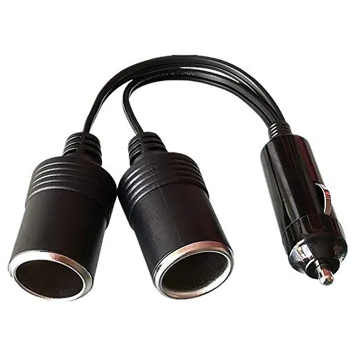 Produktbild GTIWUNG Auto Motorrad Zigarettenanzünder Stecker Adapter DREI-Wege-Buchse Splitter, 1 bis 2 KFZ Auto Zigarettenanzünder Stecker 12V/24V