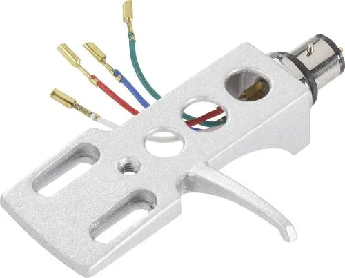 Headshell SME Aluminium Silver - Hochwertiges Headshell aus Aluminium, ideal für präzise Tonabnahme und optimales Klangerlebnis beim Plattenspieler.
