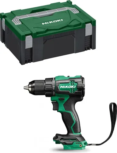 Hikoki Wkrętarka Udarowa 18V Dv18De W2Z - Bohrmaschine mit 70Nm max. Drehmoment, brushless Motor für wartungsfreies Arbeiten und LED-Beleuchtung für sicheres Arbeiten in dunklen Bereichen.