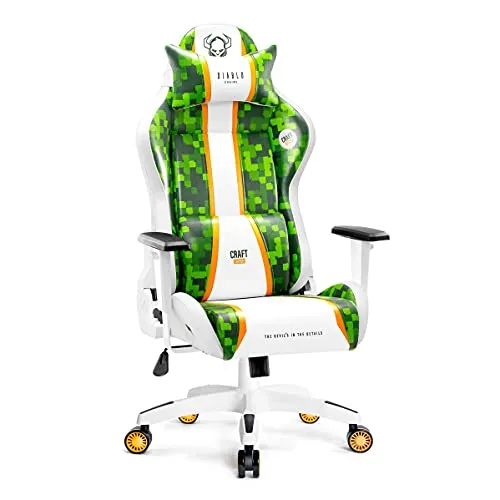 Diablo X-One 2.0 Gaming Stuhl - Ergonomischer Gamer Chair mit verstellbaren Armlehnen - Gaming-Stuhl mit ergonomischem Design und verstellbaren Kopf- und Lendenkissen für optimale Unterstützung, ideal für lange Gaming-Sessions oder Home-Office.