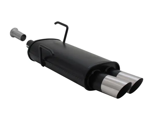 Novus Sportauspuff für Peugeot 206 2x76mm MS-Design - Schalldämpfer mit sportlichem Design, optimiert für verbesserten Sound und Leistung des Peugeot 206.