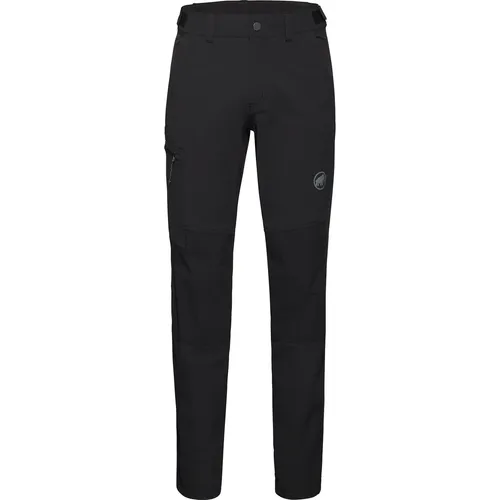 Mammut Runbold Guide SO Pants Men Black - Leichte Softshellhose - Wanderhosen aus recycelten Materialien, atmungsaktiv und elastisch für maximale Bewegungsfreiheit bei jedem Wetter.