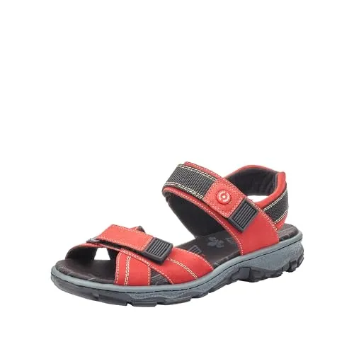 Rieker Damen 68851 Sandalen, Rot, 39 EU in rot von Rieker