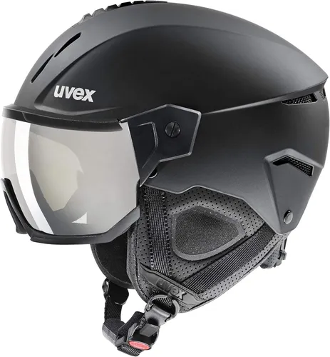 Uvex Unisex Skihelm Black Mat 56-58 cm - Skihelme & Snowboardhelme mit schlagfester Außenschale und stoßabsorbierender EPS-Innenschale für optimalen Schutz und Komfort auf der Piste.